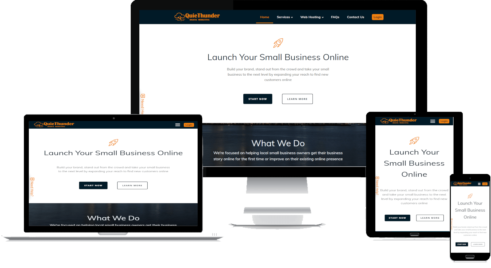 Quiethunder Digital Marketing Responsive Web Design
